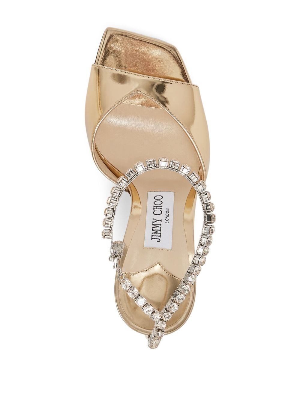SAEDA SANDAL 100 BAQ GOLD/CRYSTAL HONEY