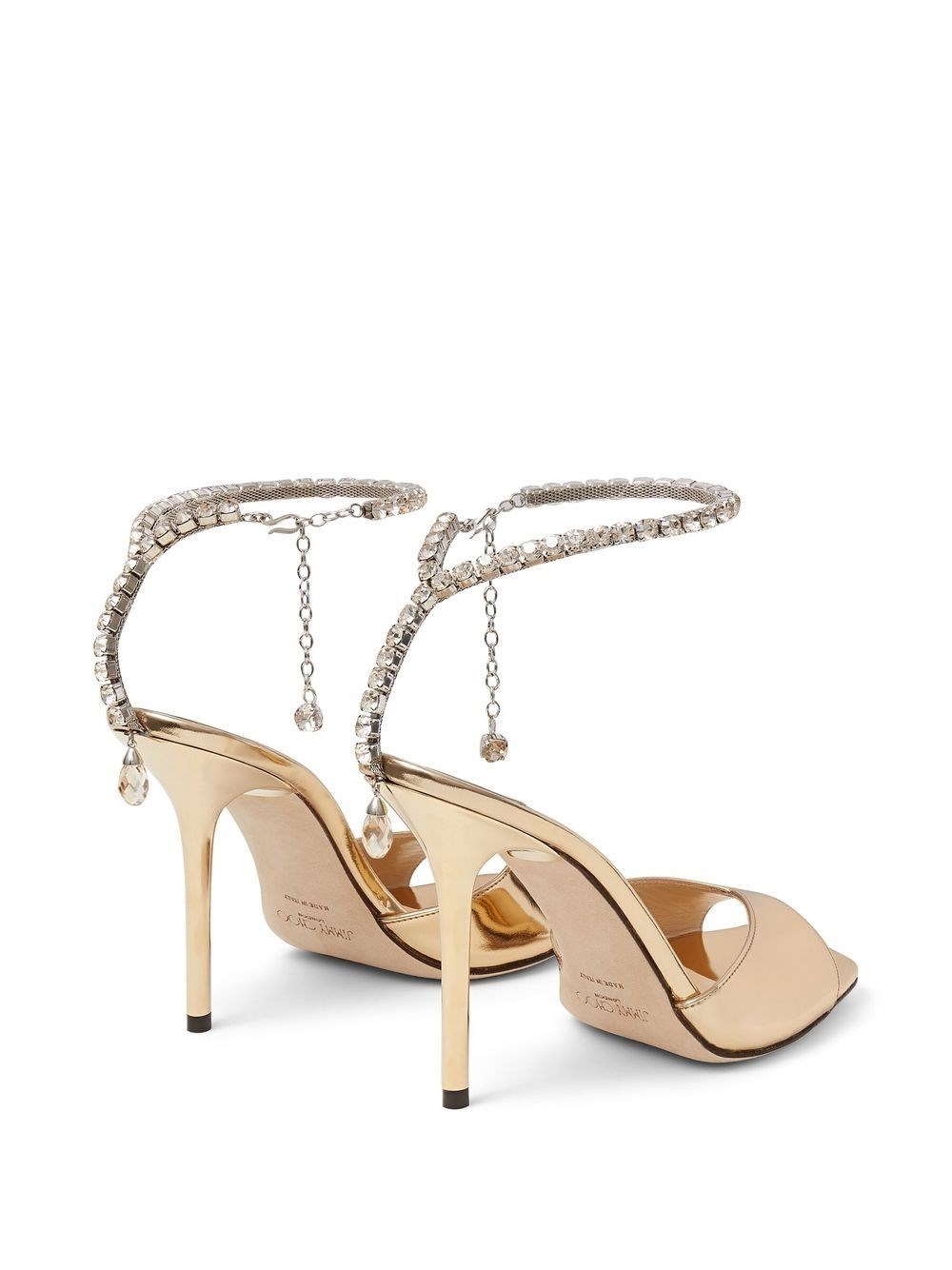 SAEDA SANDAL 100 BAQ GOLD/CRYSTAL HONEY