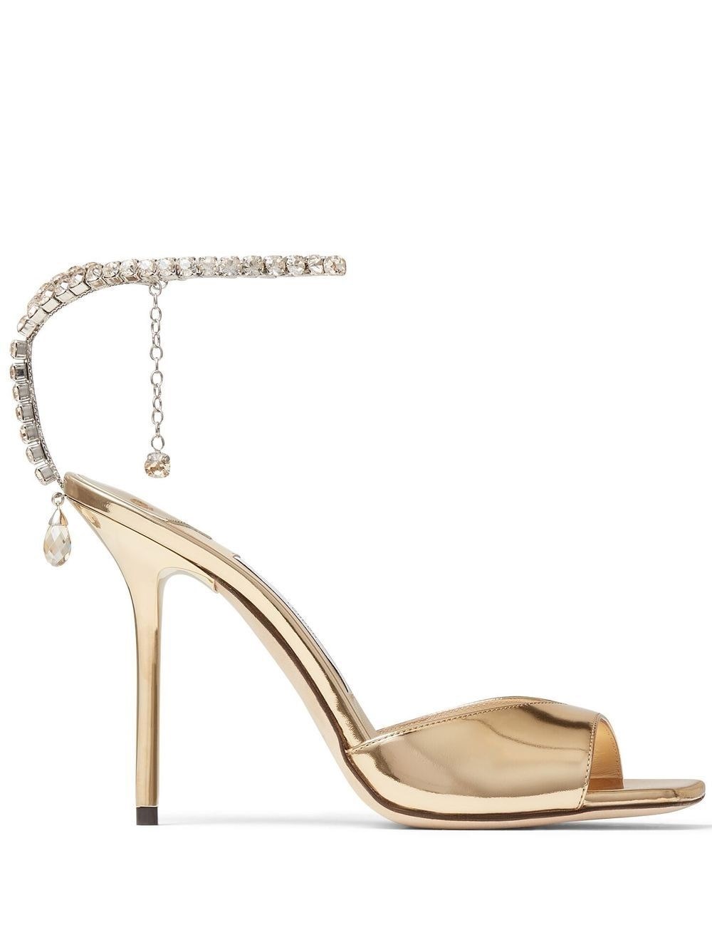 SAEDA SANDAL 100 BAQ GOLD/CRYSTAL HONEY