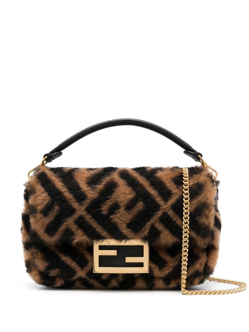 Fendi Mini Baguette In Brown