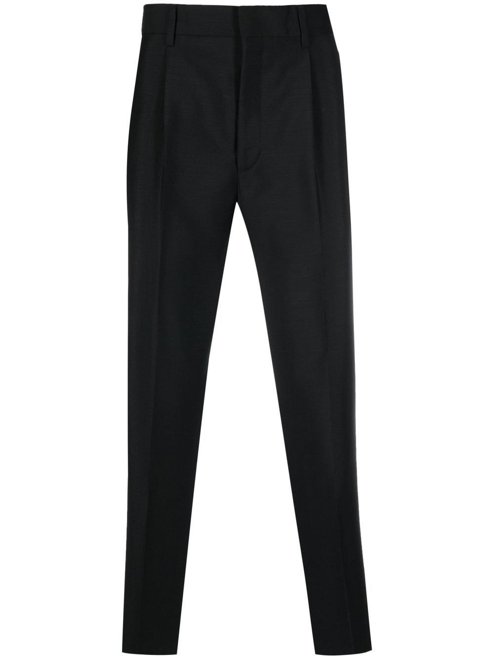 Prada Mid-rise Straight-leg Trousers In Black