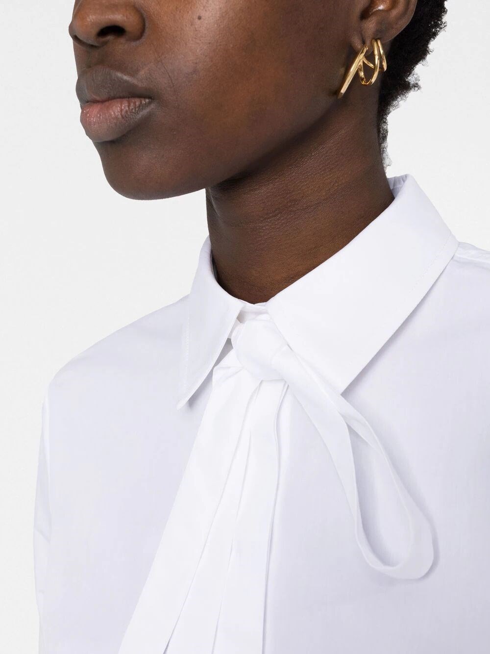 Bow collar shirt