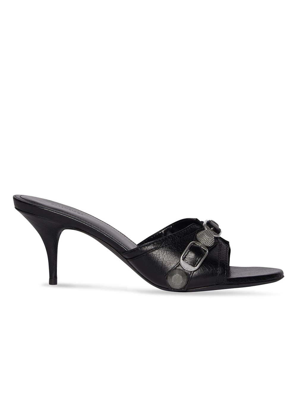 Shop Balenciaga Cagole Arena Sandals In Black