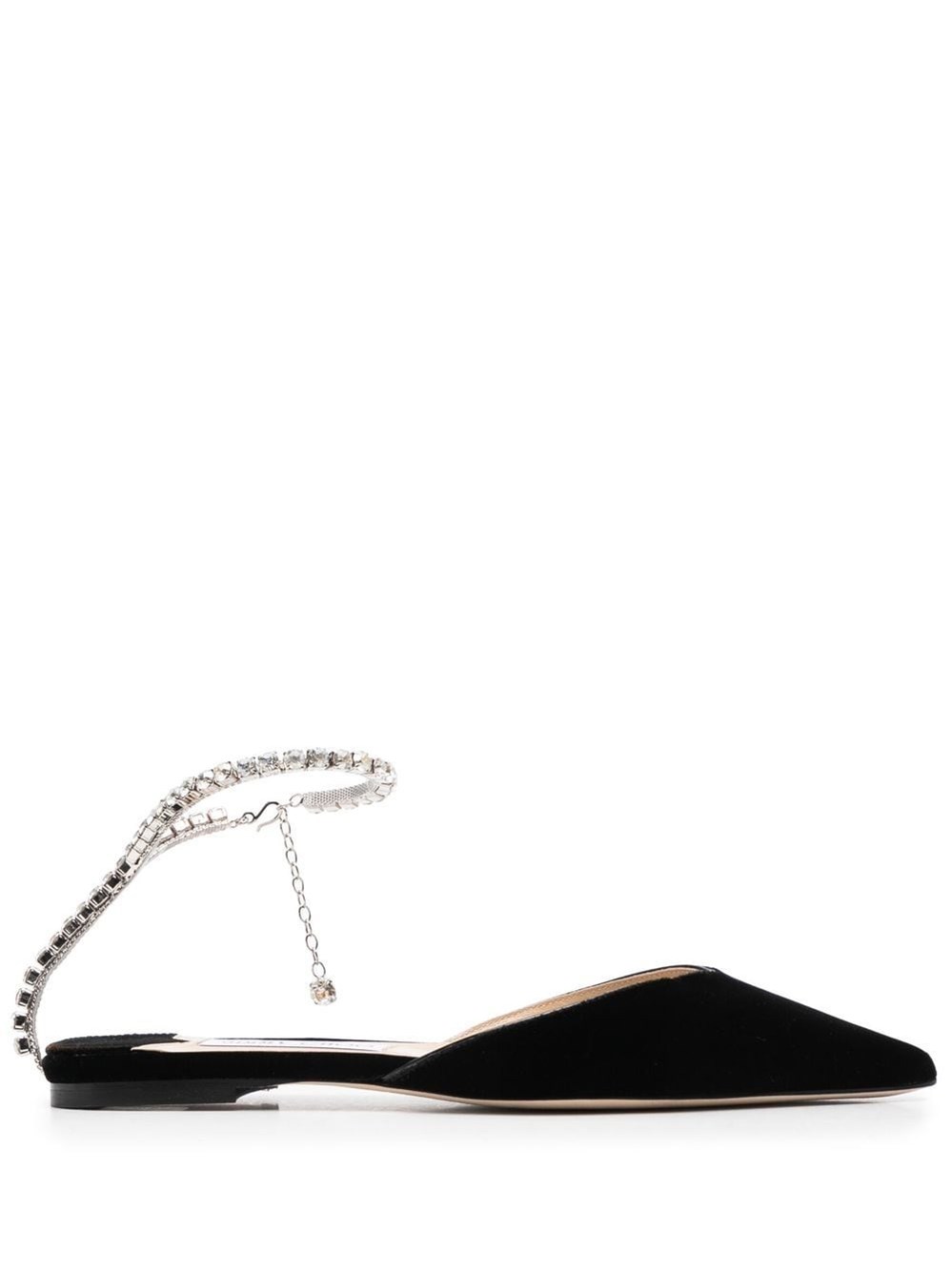 SAEDA FLAT ZOD BLACK/CRYSTAL