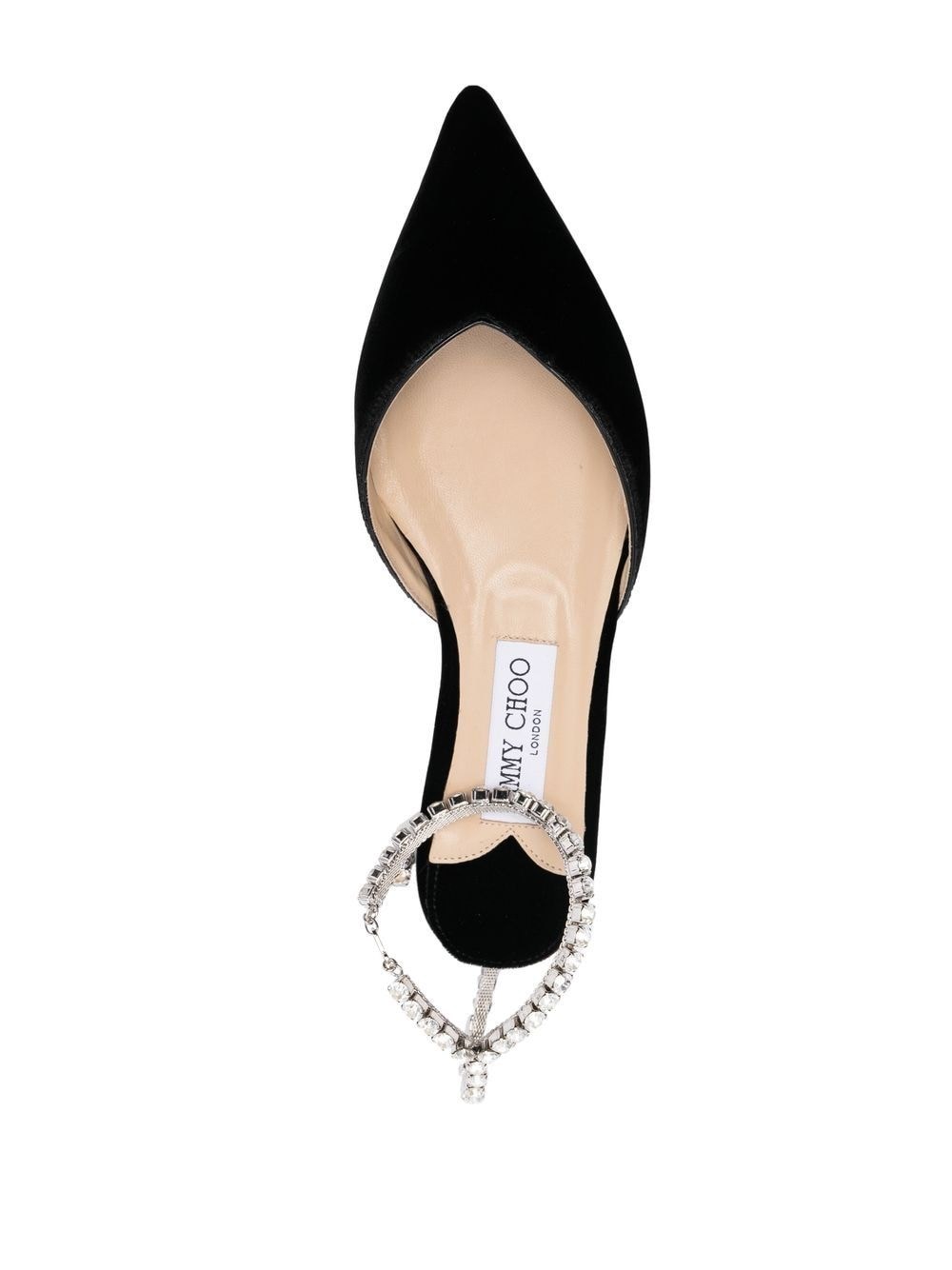 SAEDA FLAT ZOD BLACK/CRYSTAL