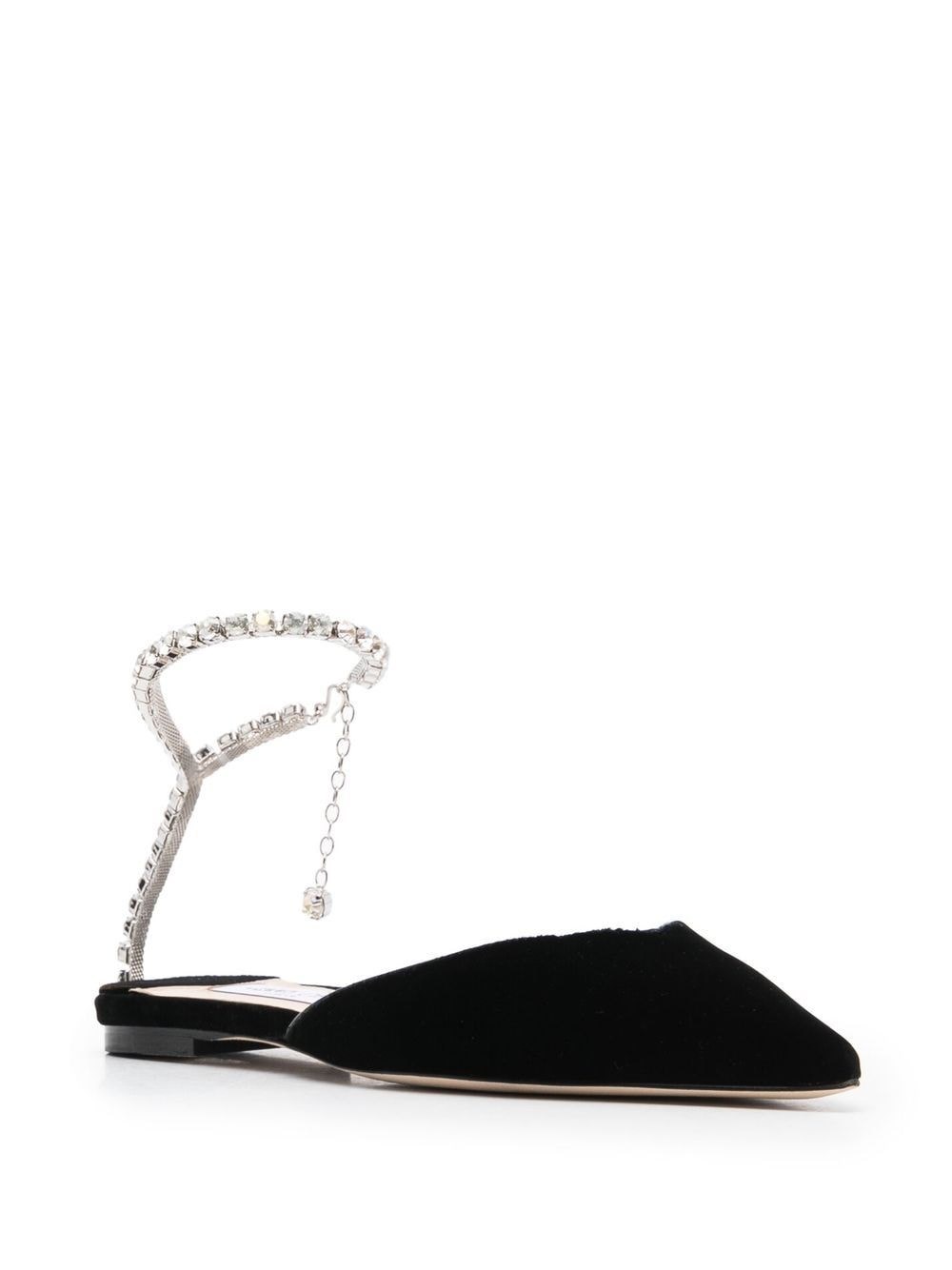 SAEDA FLAT ZOD BLACK/CRYSTAL
