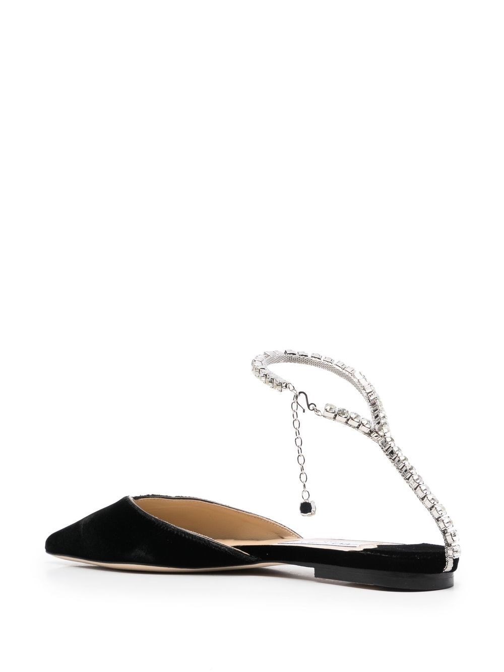 SAEDA FLAT ZOD BLACK/CRYSTAL