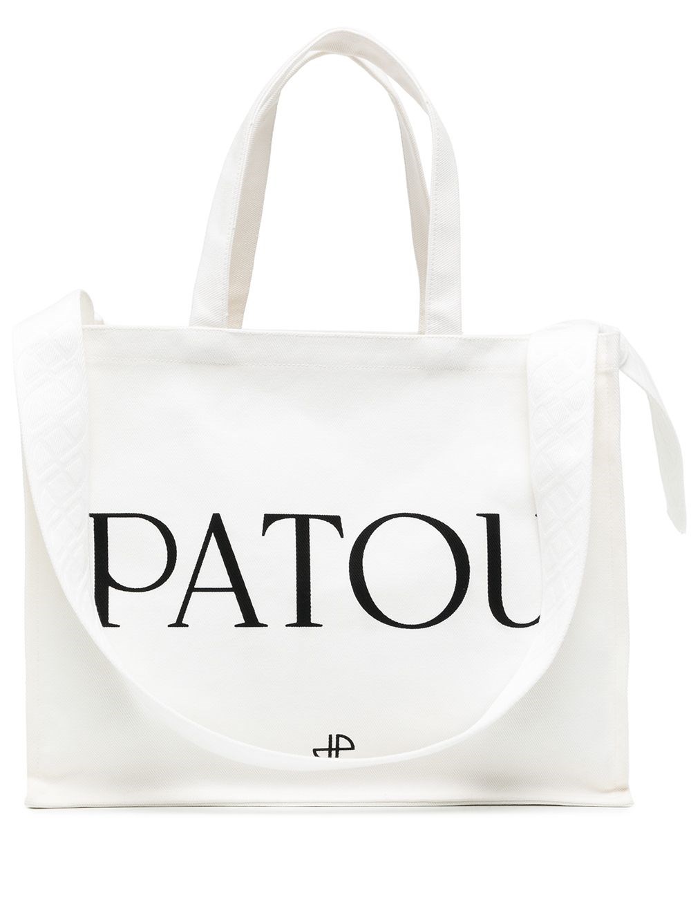 Patou Logo Tote  Bag In Nude & Neutrals