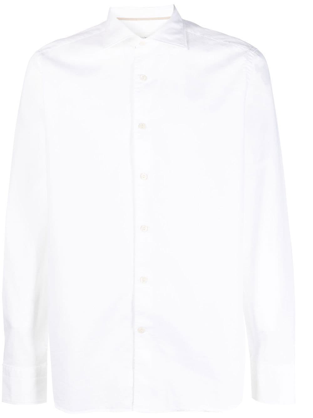 Tintoria Mattei Slim Fit Cotton Shirt In White