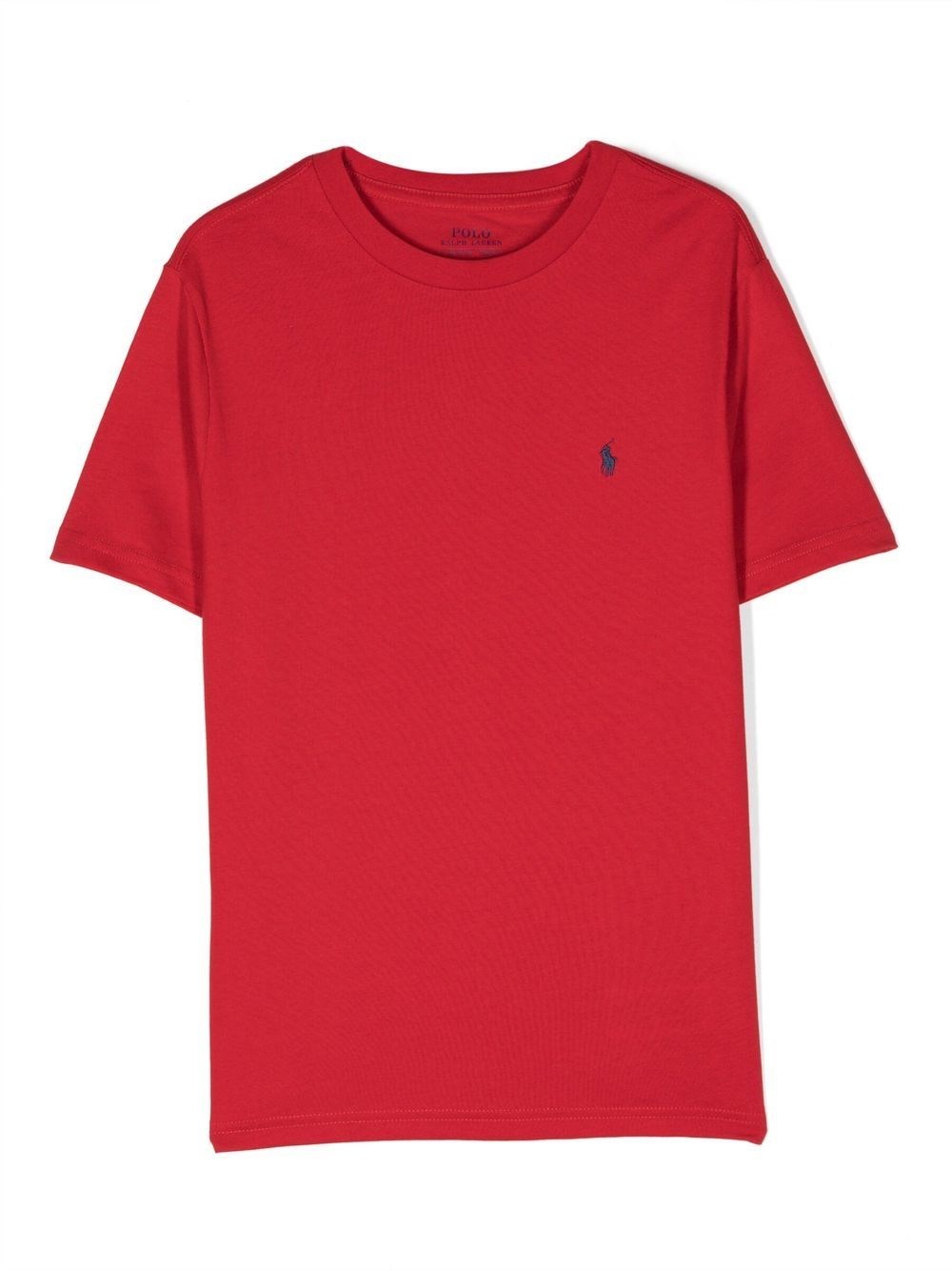 Polo Ralph Lauren Teen Boys Red Cotton T-shirt In Red