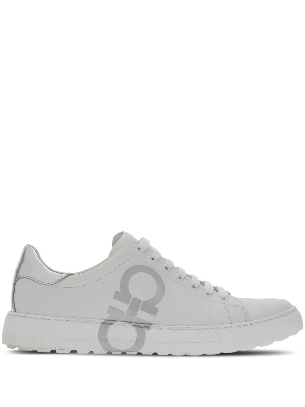 Ferragamo Number Sneakers In White
