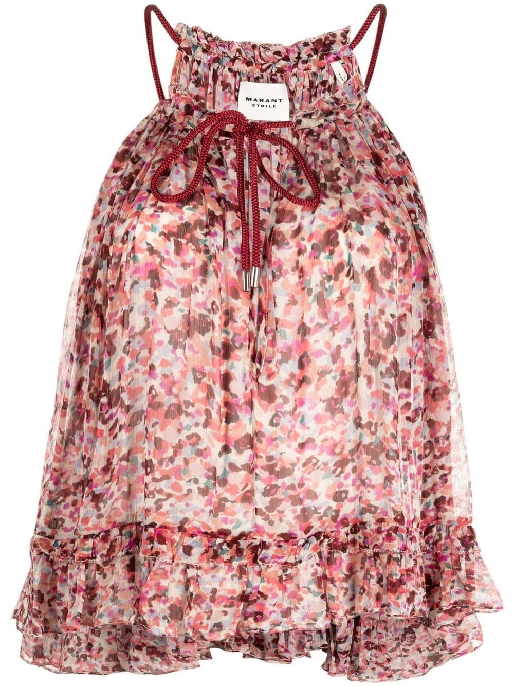 Isabel Marant Étoile Marant Étoile Woman Top Burgundy Size 10 Viscose In Multicolour
