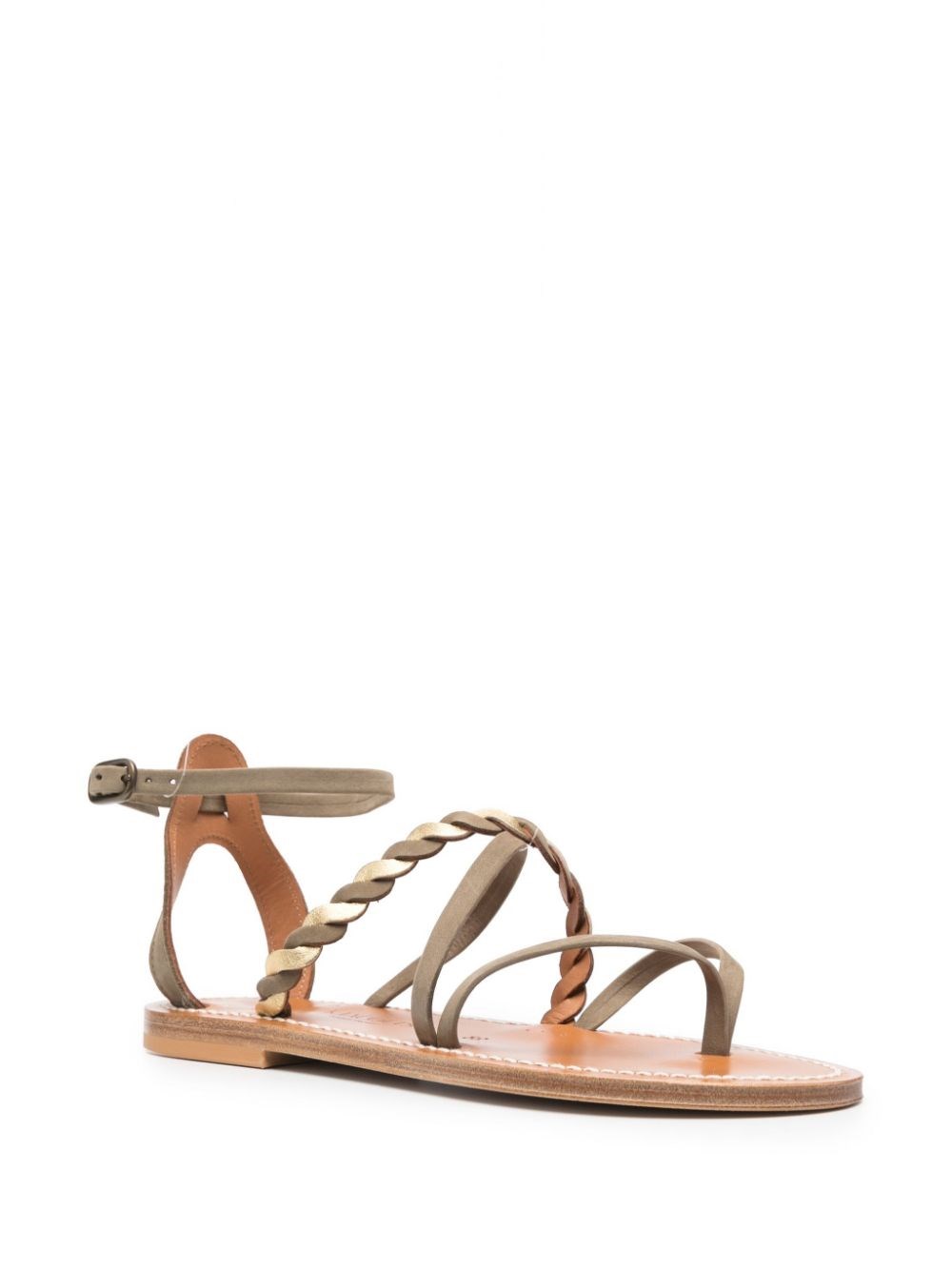 サンダル・ミュール KJACQUES SS23 SANDALS (MALOUINE F MIEL BG NBK KAKI) Kjacques Malouine f miel bg nbk kaki available on Monti