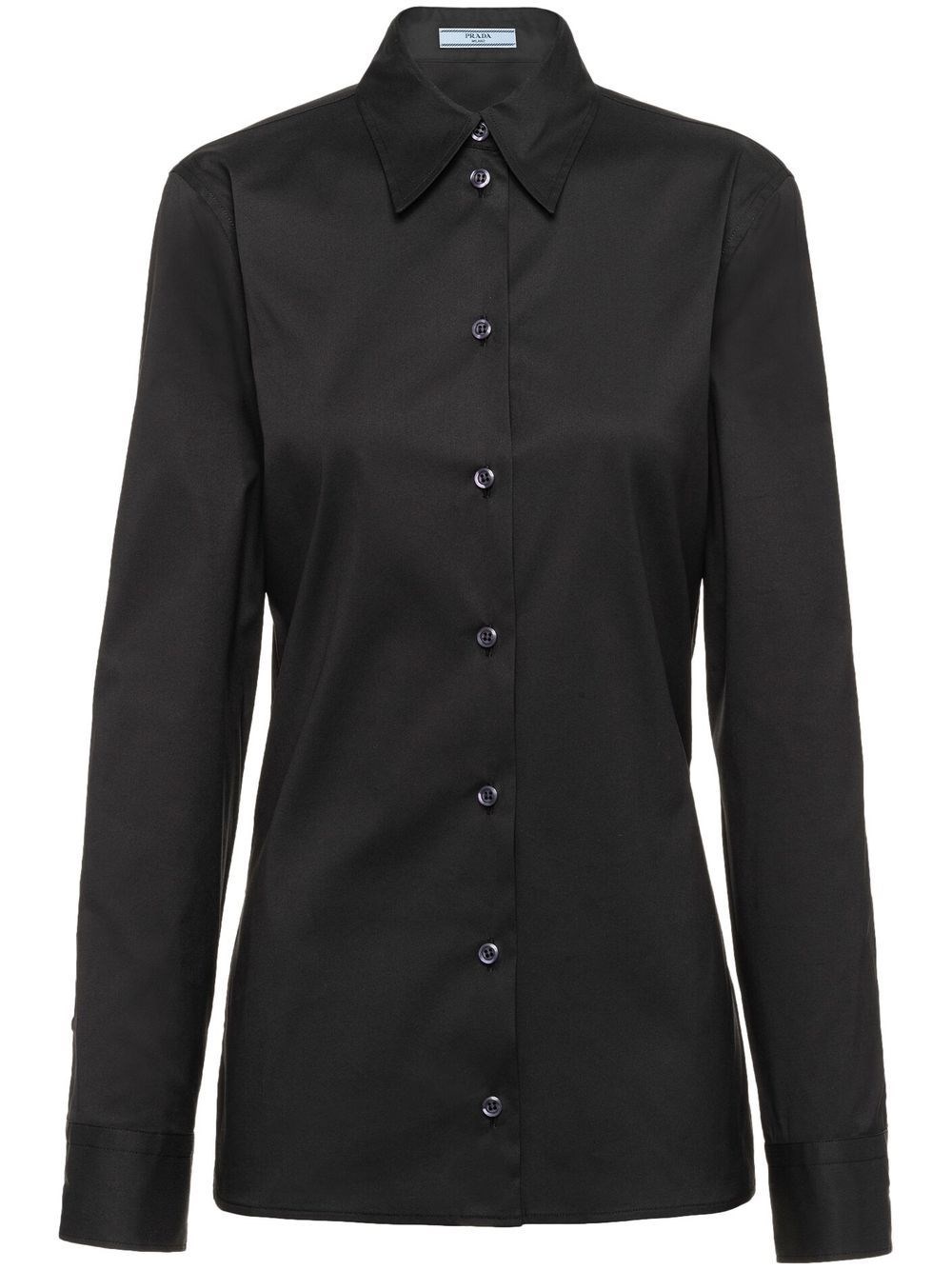 Kruipen Bijna klep Prada Shirt In Black | ModeSens