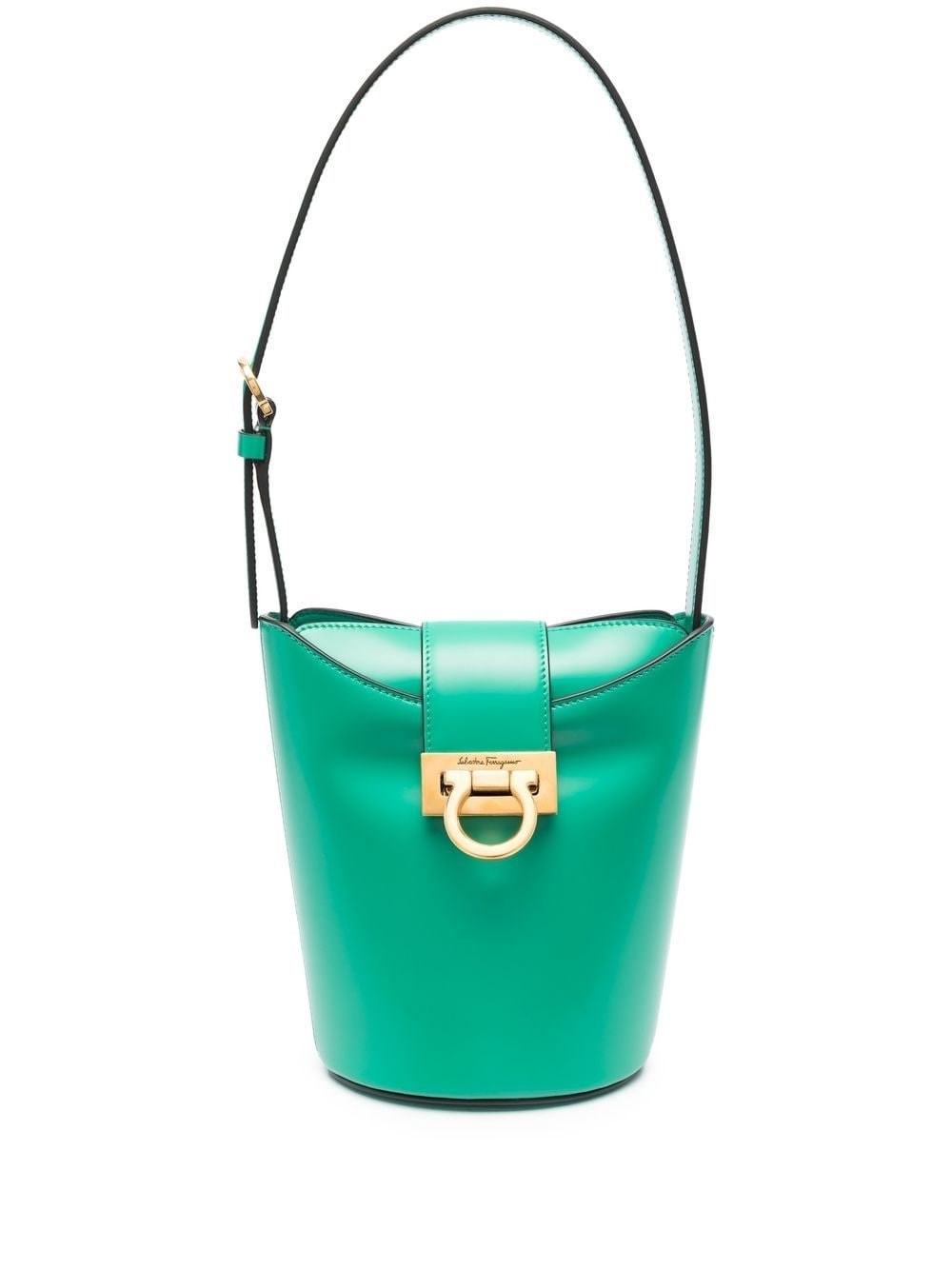 Shop Ferragamo Trifolio Bag In Green