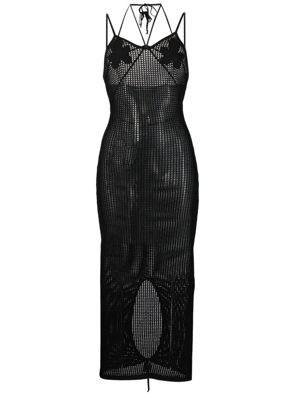Andreädamo Andreādamo Knit Midi Dress In Black