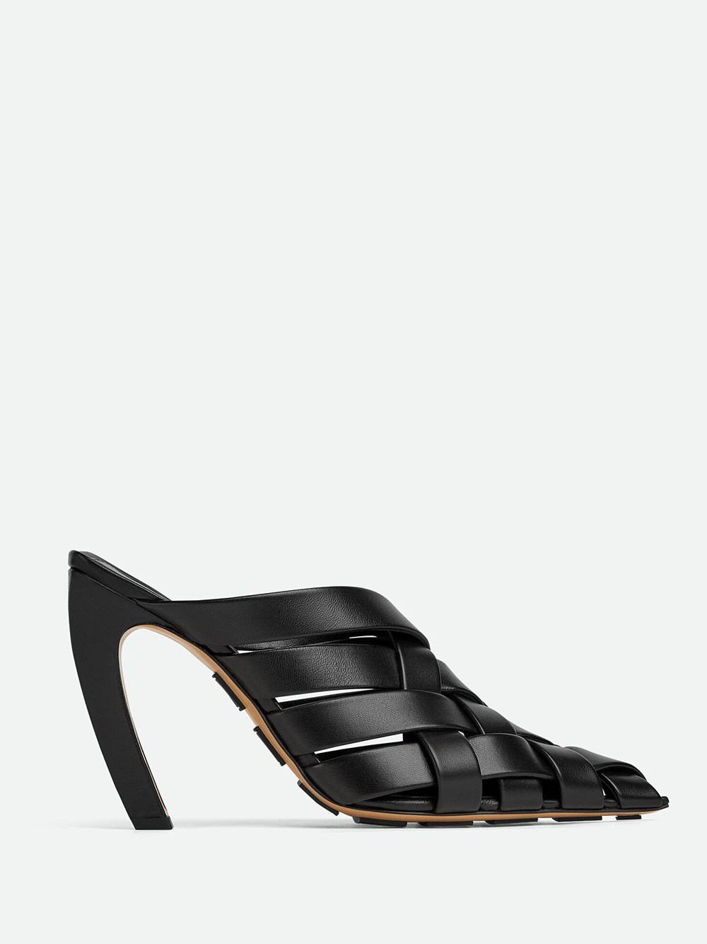 Bottega Veneta 100mm Intreccio Leather Pumps In Black