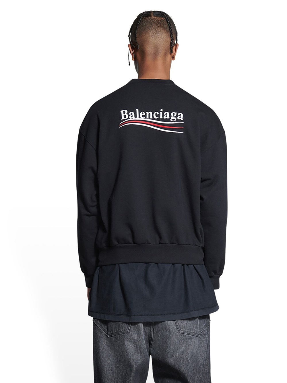 balenciaga logo sweater