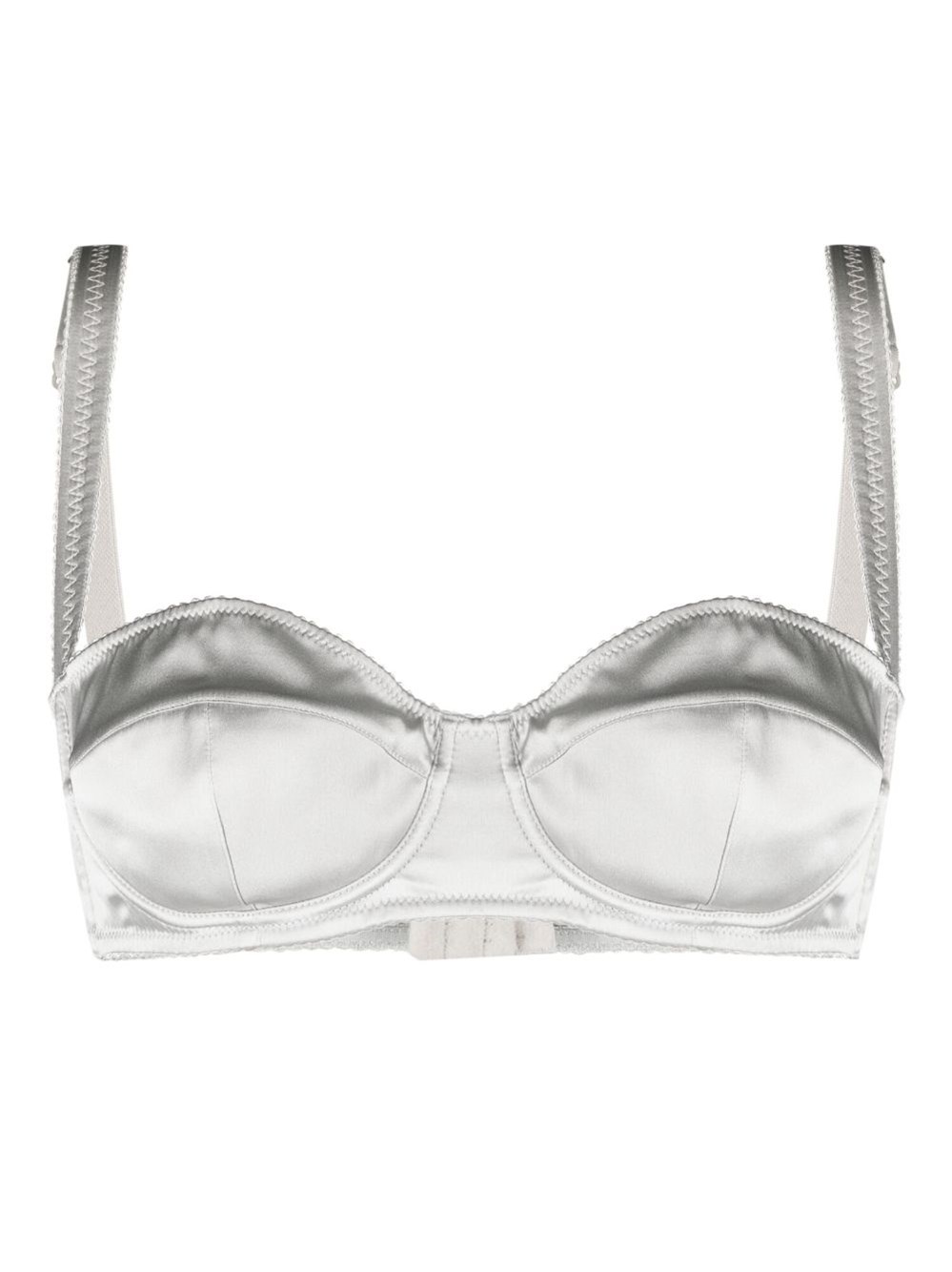 Dolce & Gabbana Metallic Balconette Bra In Grey