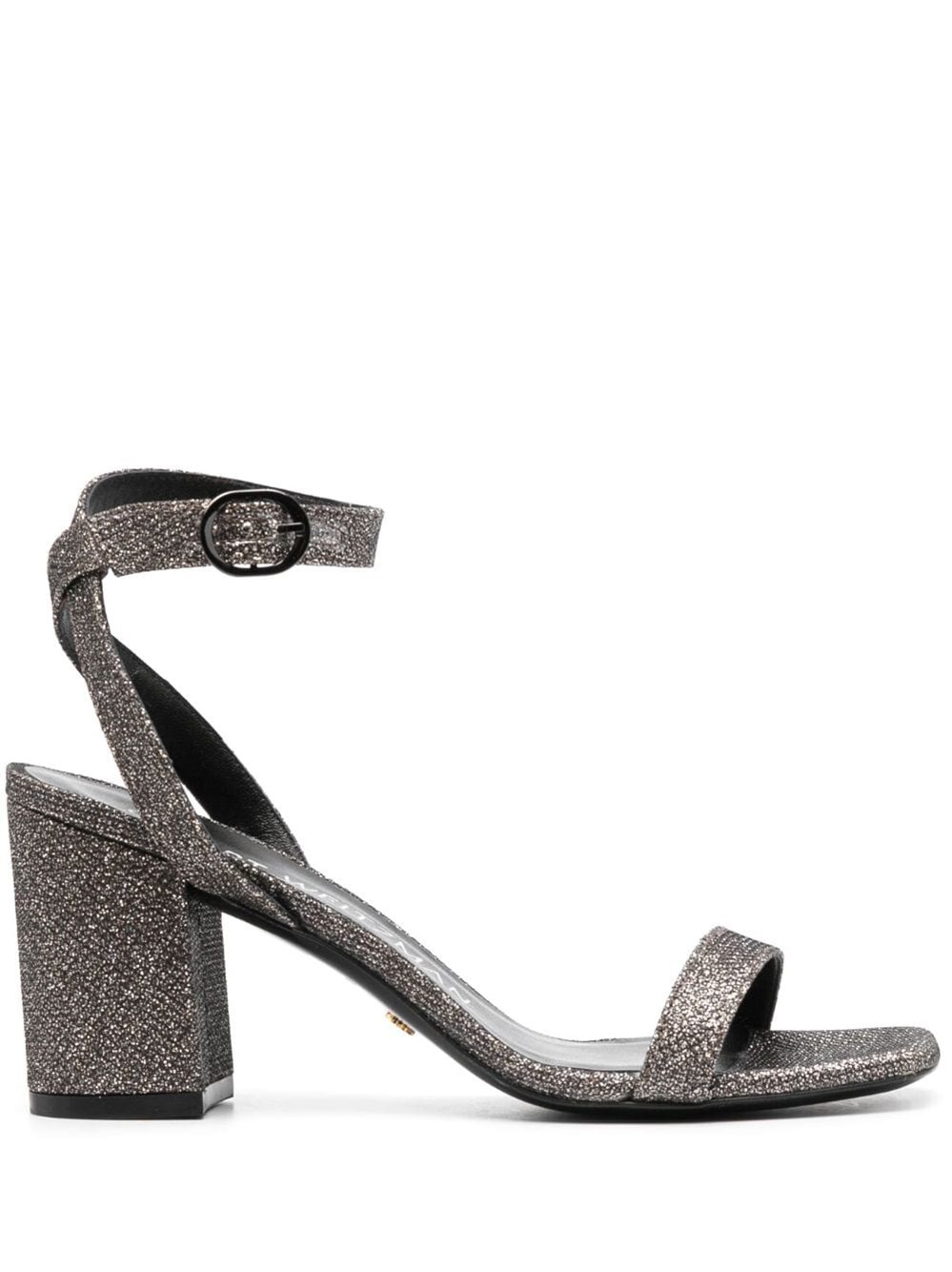 Shop Stuart Weitzman Nearlybare Sandals In Metallic