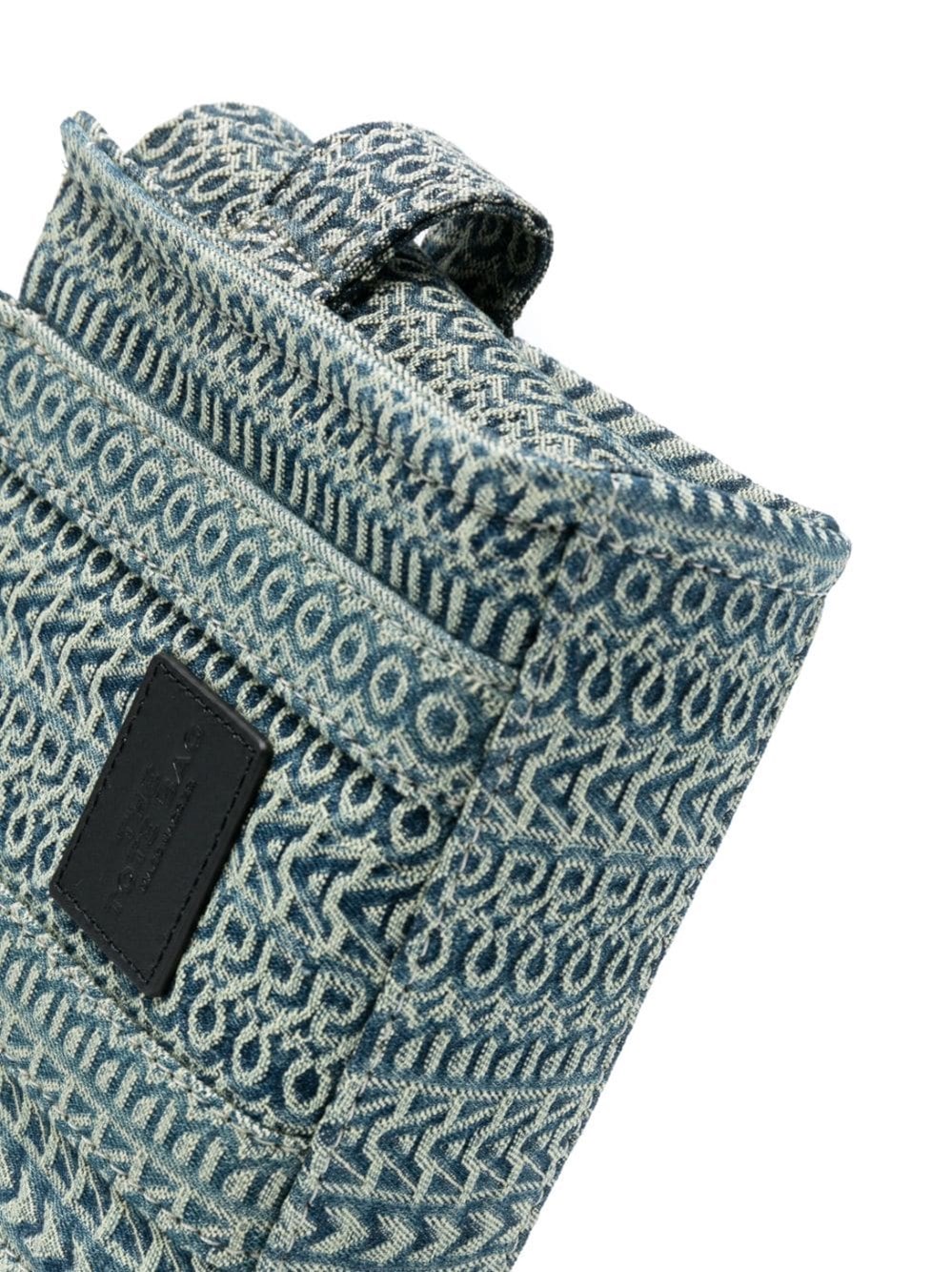 THE WASHED MONOGRAM DENIM MINI TOTE BAG