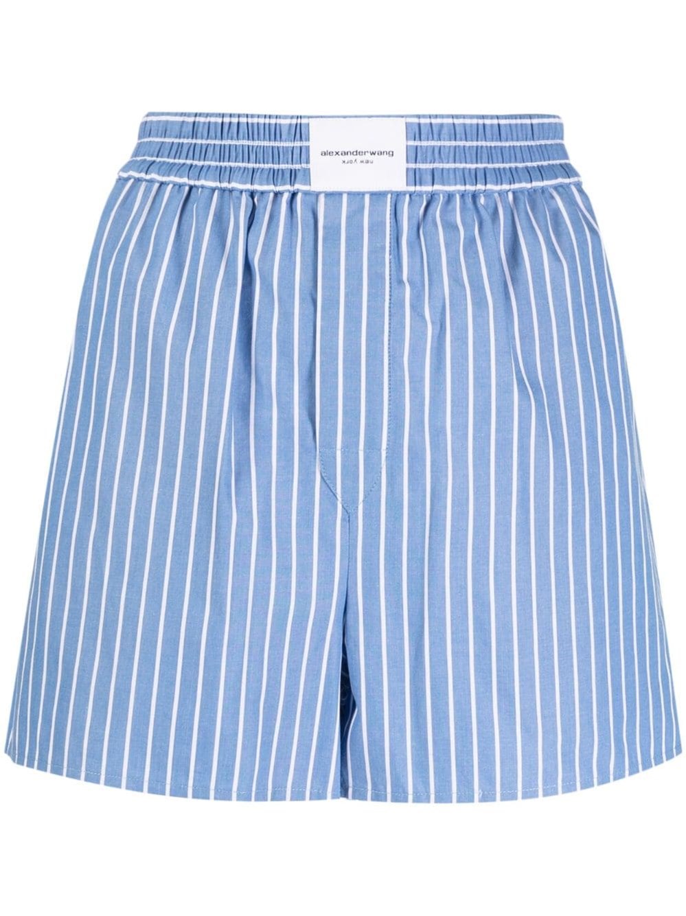 Shop Alexander Wang Boxer Shorts In Blue