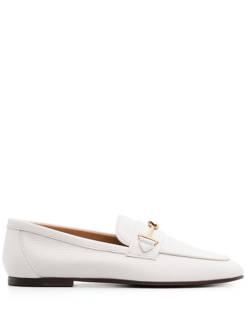 Tod's Leather Loafers In White