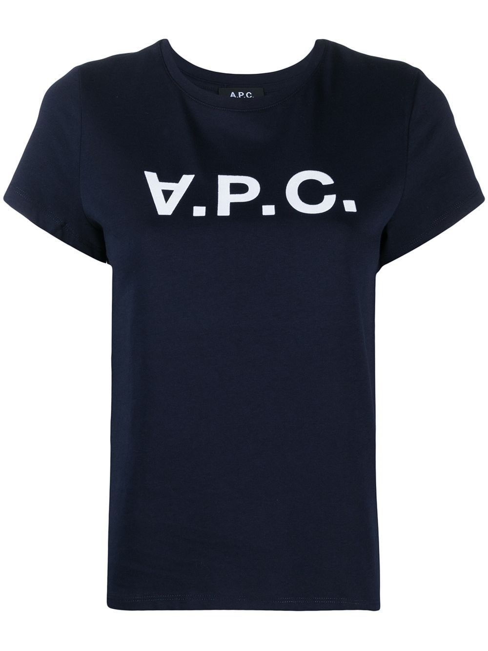 Shop Apc T-shirt Logo In Blue
