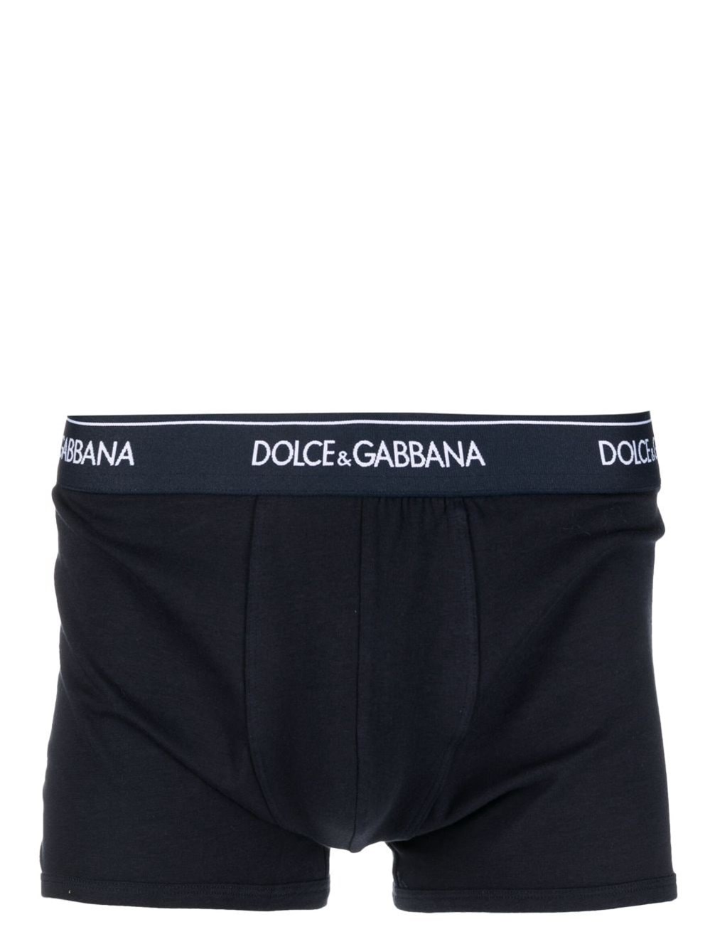 Dolce & Gabbana Day By Day 2-pack Stretch Cotton Boxer Briefs In Blue