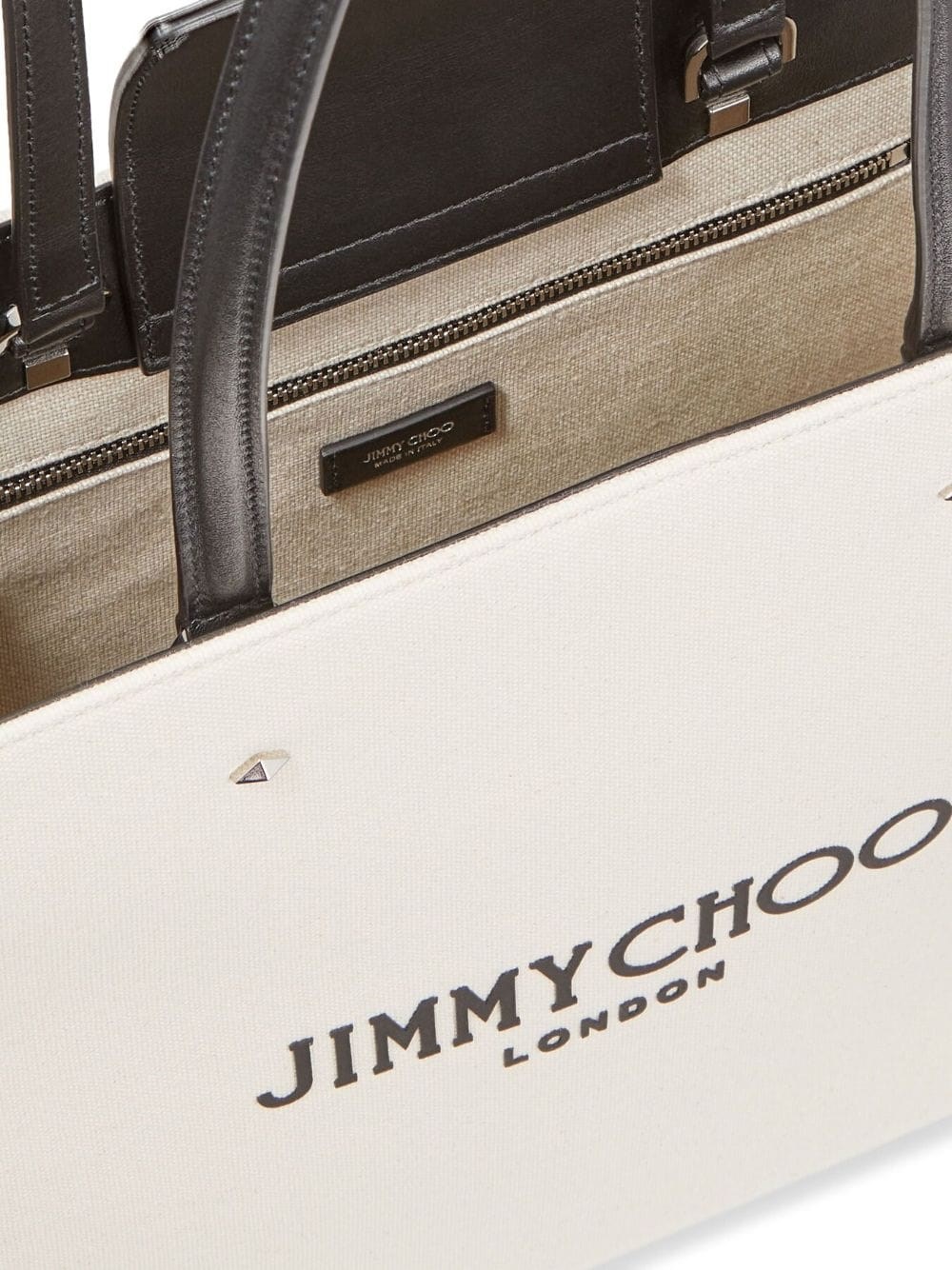 N/S TOTE/M CZM NATURAL/BLACK/SILVER