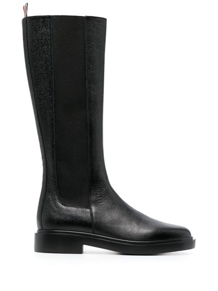 Burberry Rubber marsh stamp high boots available on Monti