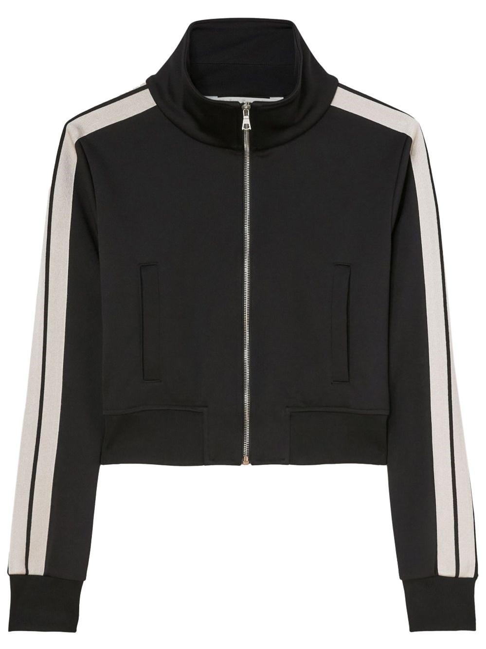 Palm Angels Zipped Jacket In Black