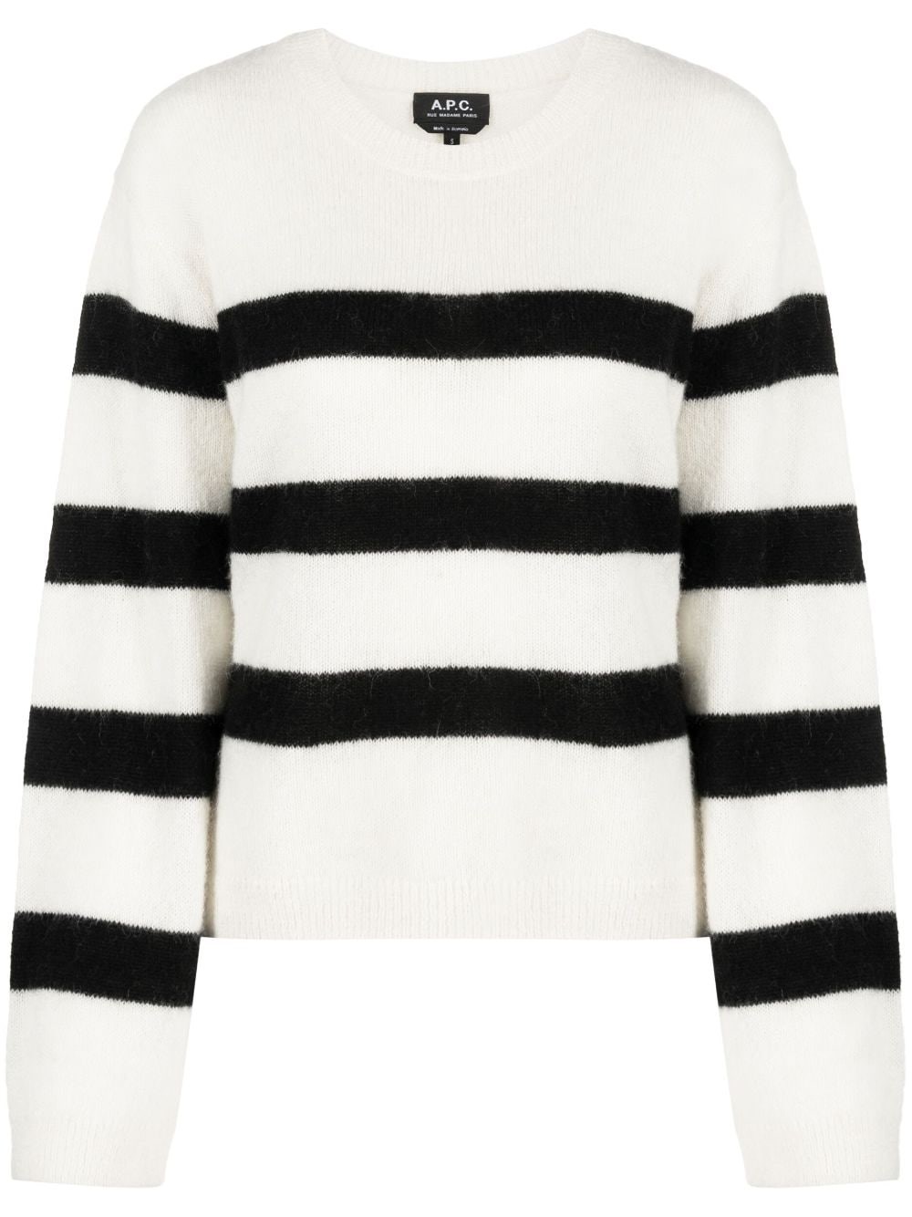 Apc A.p.c. "madison" Alpaca And Wool Pullover In White