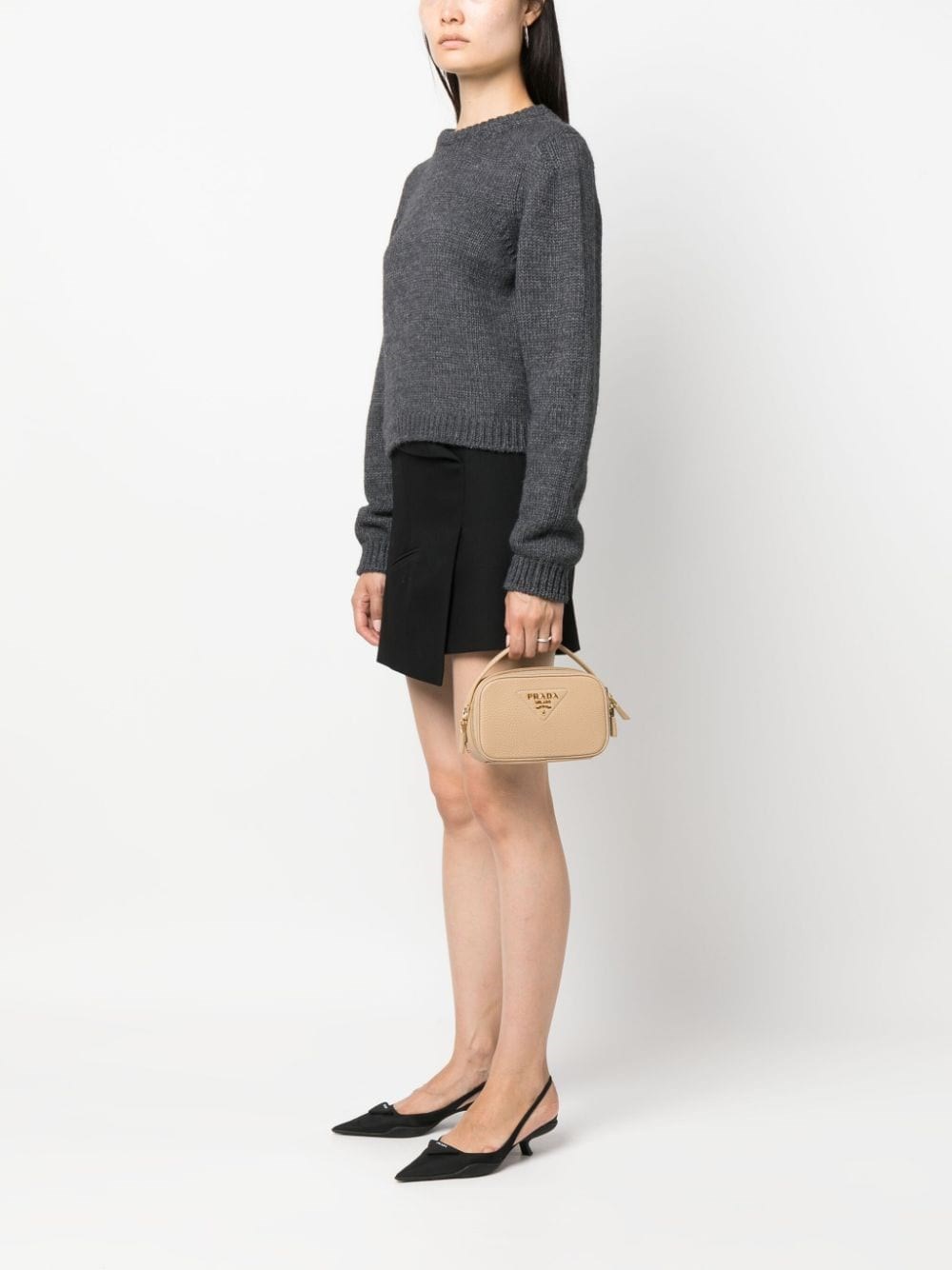 Prada Odette Convertible Belt Bag Saffiano Leather