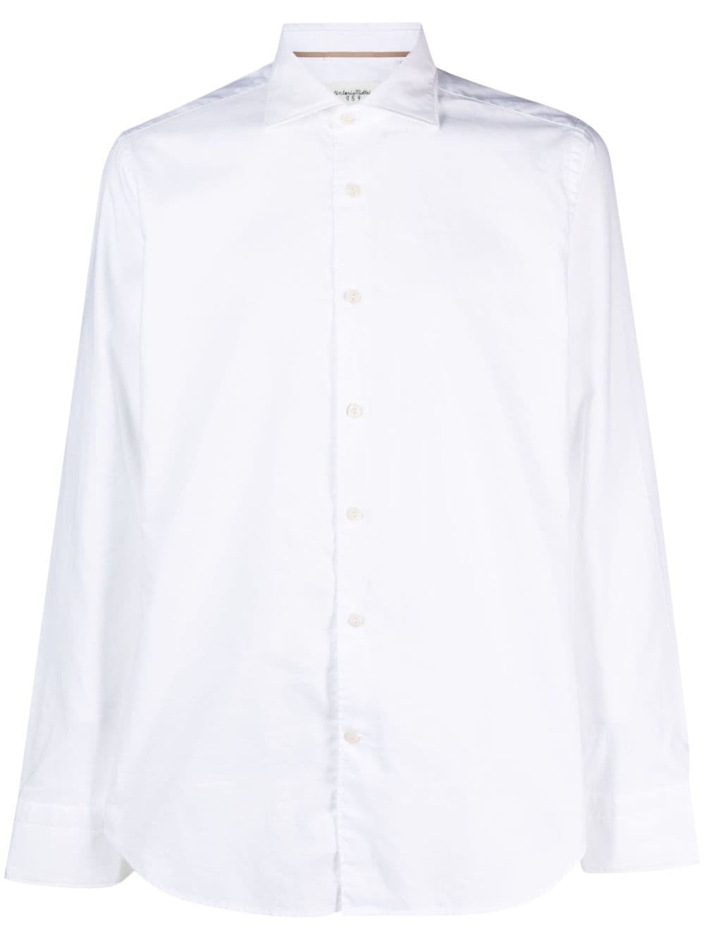 Tintoria Mattei Long-sleeve Cotton Shirt In White
