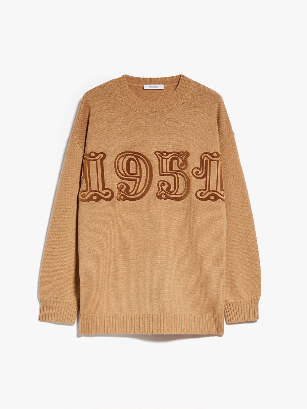 Max Mara Fido 1951 Wool And Cashmere Sweater In Brown