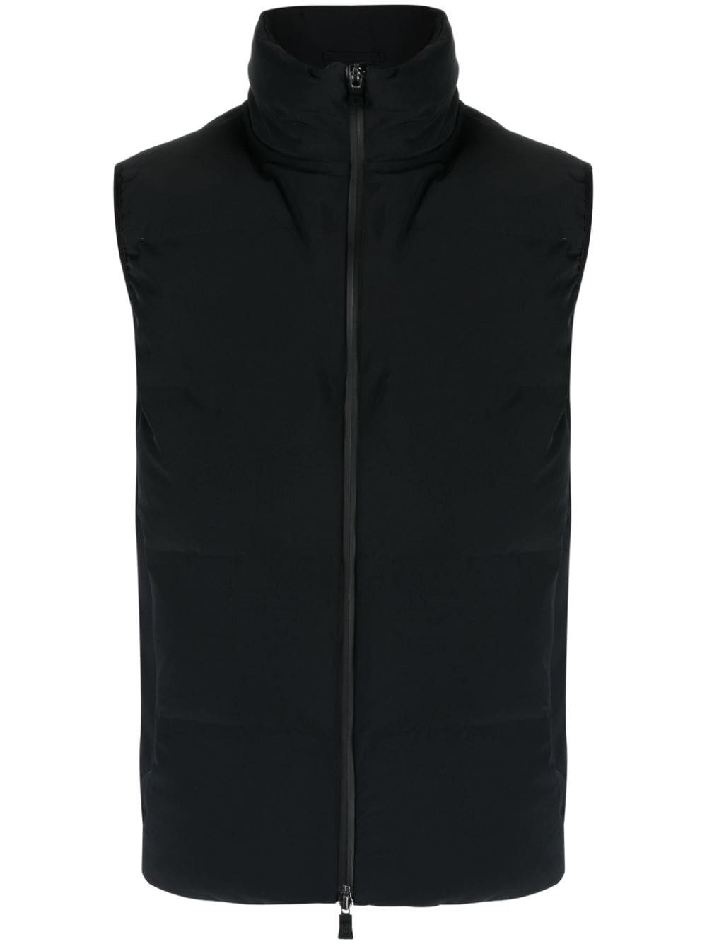 Herno Zip-up Puffer Gilet In Blue