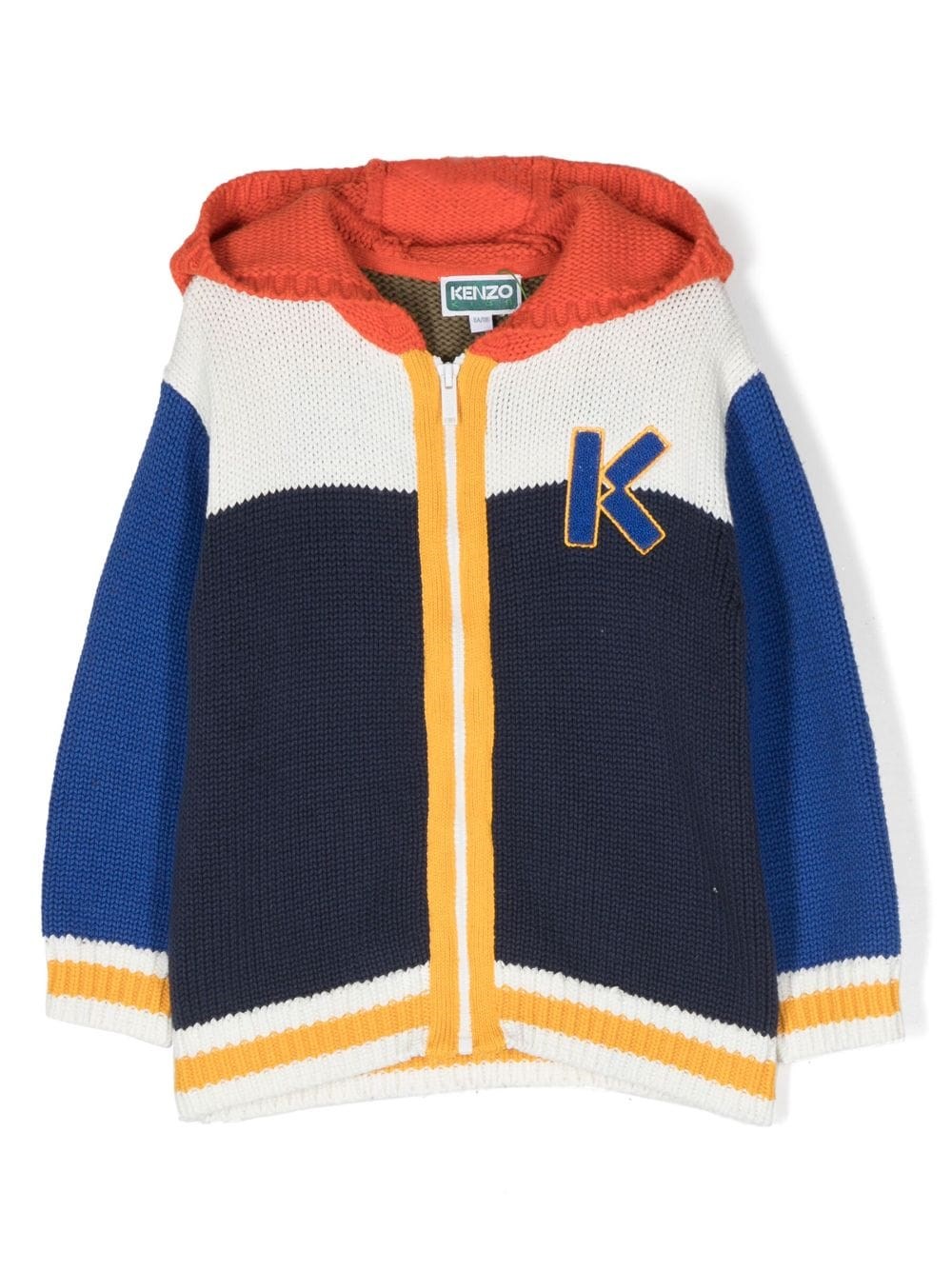 KENZO CARDIGAN CON CERNIERA IN MISTO COTONE DI KENZO KIDS