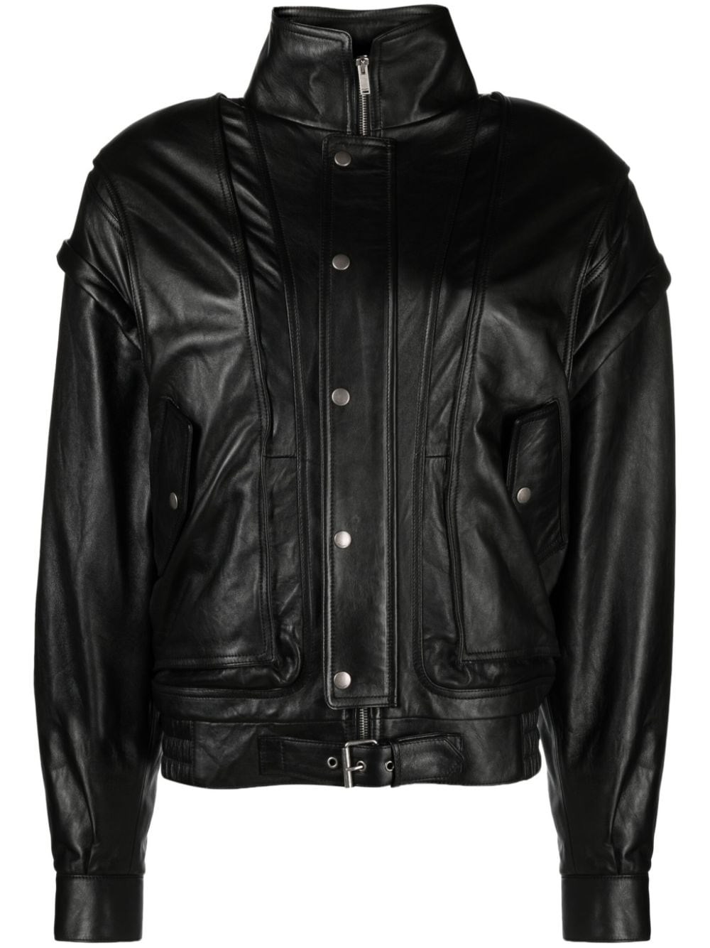 SAINT LAURENT SAINT LAURENT`S DETACHABLE-SLEEVE BOMBER JACKET