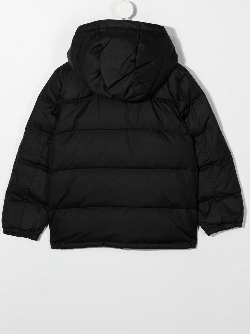 Padded down jacket with a zip-up closure 