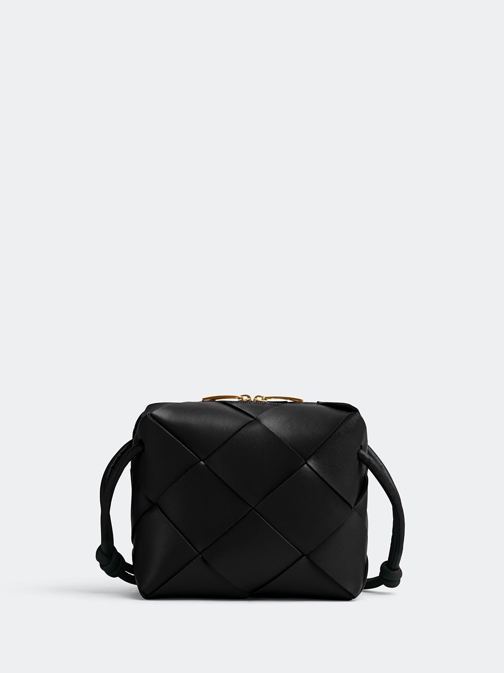 Shop Bottega Veneta Mini Cassette Camera Bag In Black