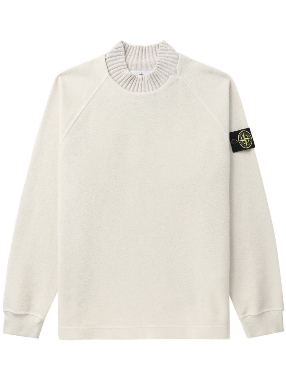 Stone Island Round Neck Jumper In Nude & Neutrals