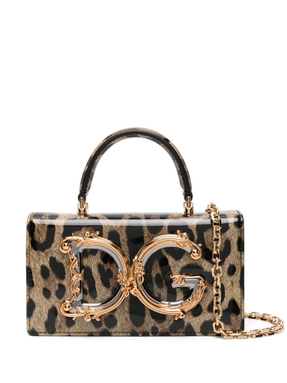 Dolce & Gabbana Dg Girls Leopard Crossbody In Multicolour