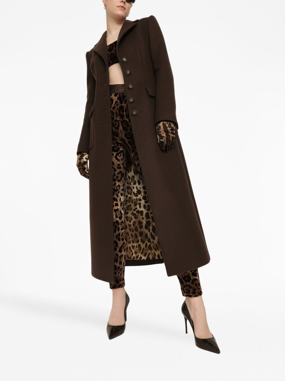 Fendi Reversible Trench Coat In Marrone