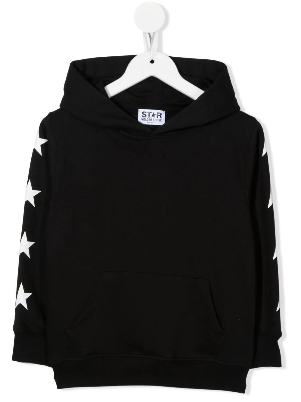 Shop Golden Goose Star-print Hoodie Sweater In Black
