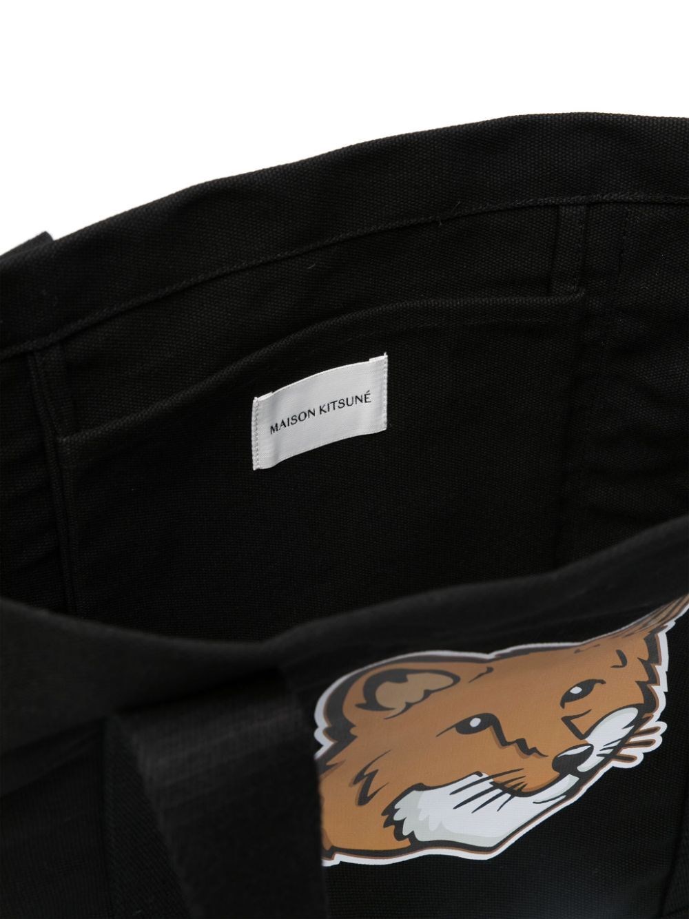 Fox head-print cotton Tote