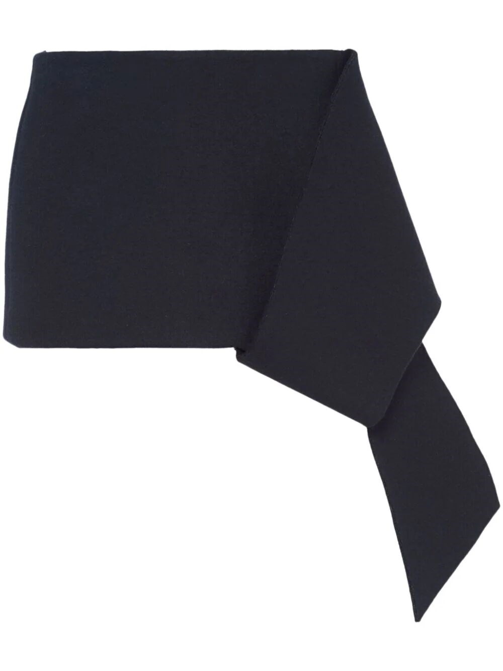 Prada Cloth Wool And Cashmere Miniskirt In Blue