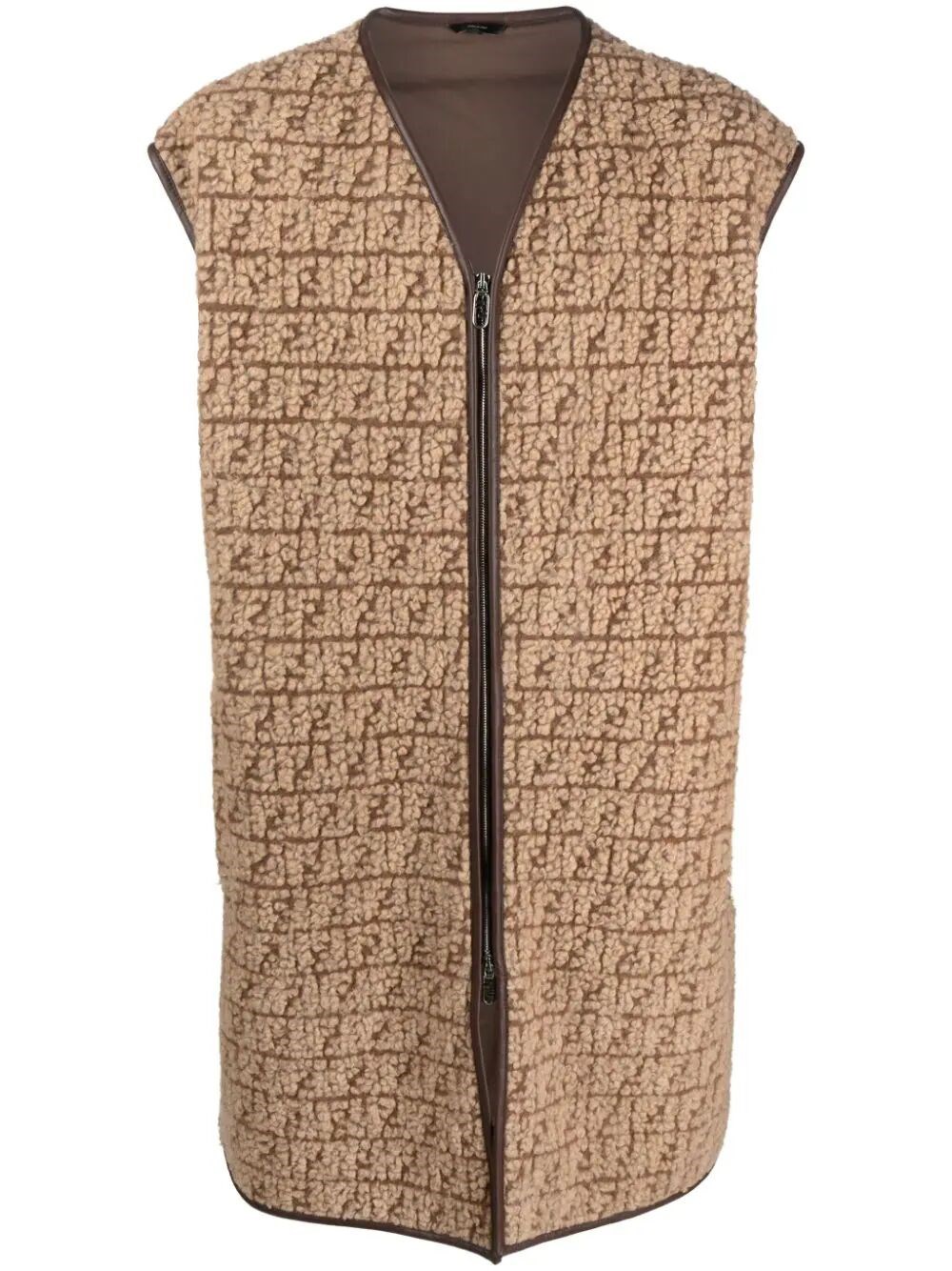 FF-monogram fleece Gilet