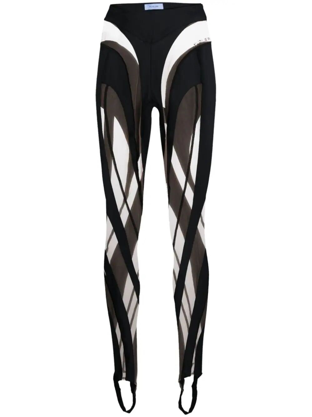 Spiral tulle panels Leggings