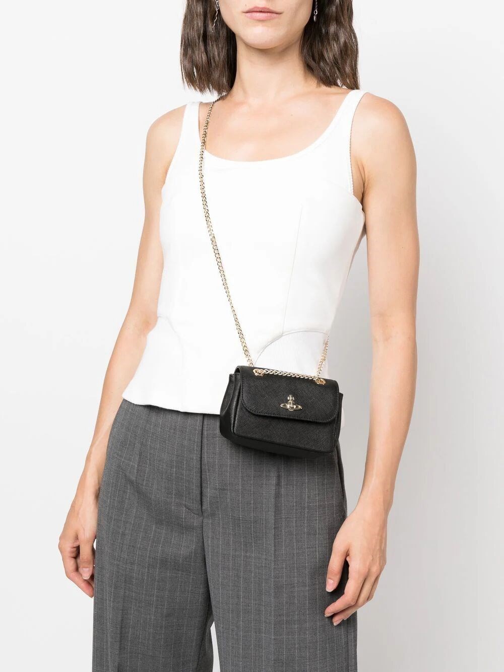 small Saffiano crossbody bag